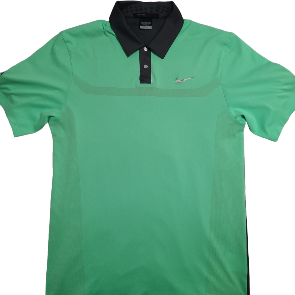 Nike~Men’s VL Max Sphere Stripe Dri-Fit Golf‎ Polo~Tiger Woods Collection~Sz M